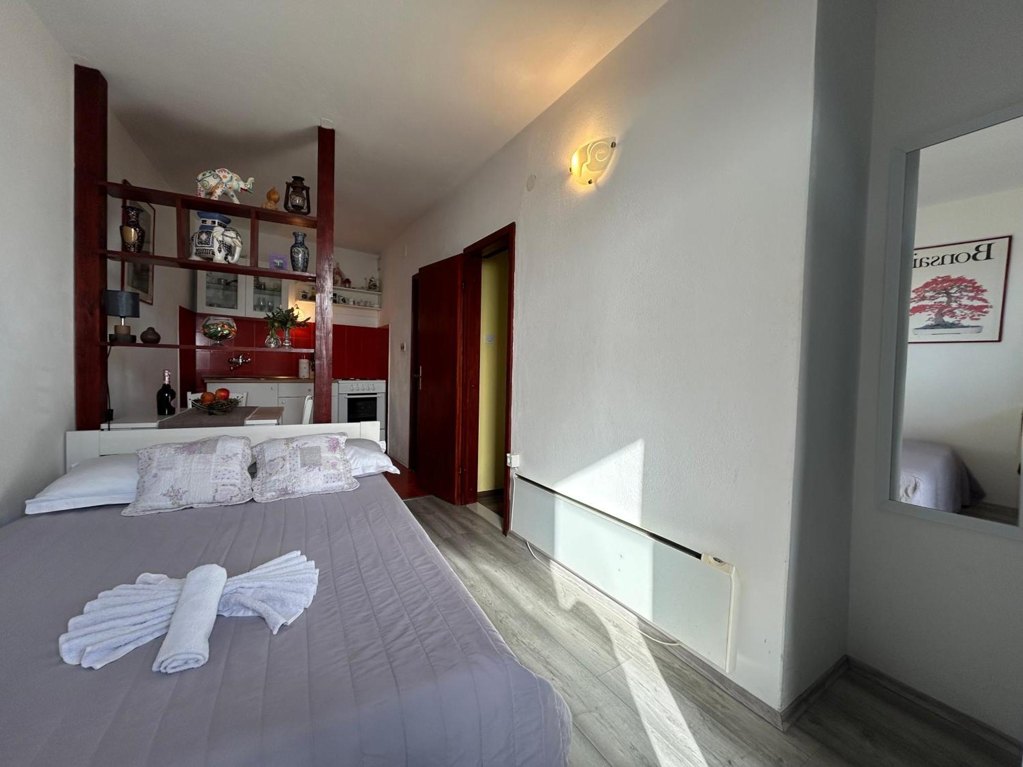 Seafront Studio Apartment+Balcony 포드고라 외부 사진